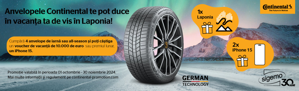 Promotie Continental pentru anvelopele de iarna si pentru cele all seasons